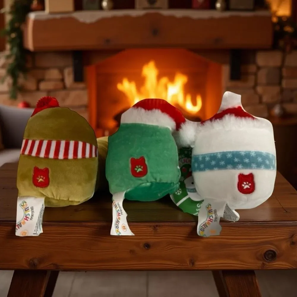 2023 Holiday Squeeky Plush Squishmallow Squad For Dogs Gilindo Carol & Gina P44